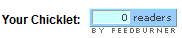Feedburner Chicklet with 0 Readers