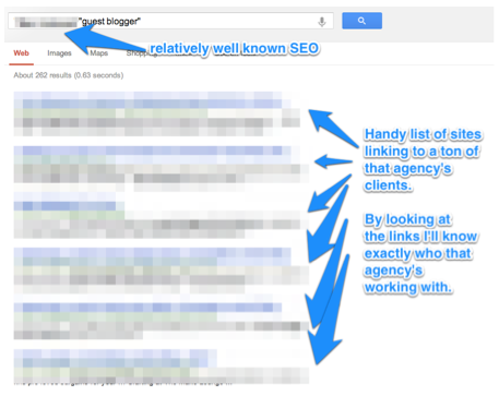 typing in an SEOs name with "guest blogger" surfaces far far to many guest posts