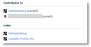 Google+ Contributor To links