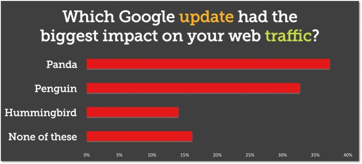 Which Google update had the biggest affect on your web traffic?